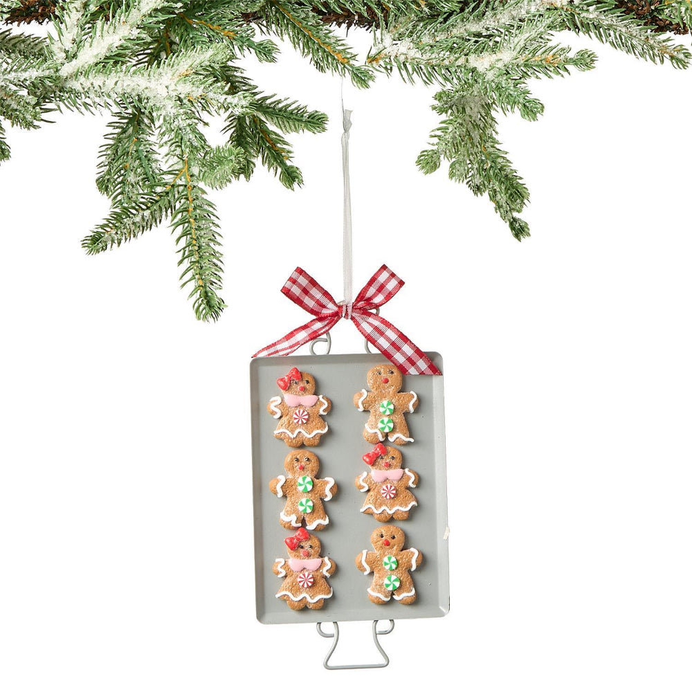 Two's Company Cookies and Cheer Hand-Crafted Gingerbread Ornament- Cookie Sheet