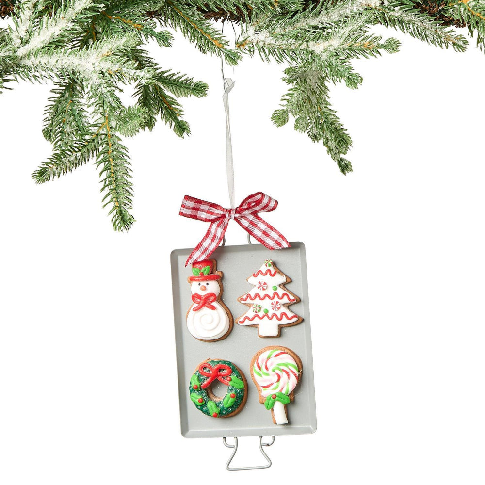 Two's Company Cookies and Cheer Hand-Crafted Gingerbread Ornament- Cookie Sheet