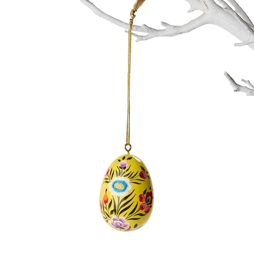Two's Company Hand-Painted Easter Egg Ornaments