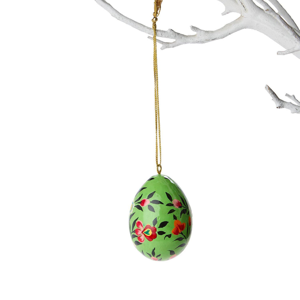 Two's Company Hand-Painted Easter Egg Ornaments