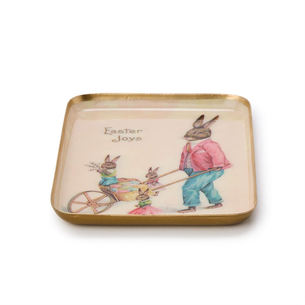 Two's Company Easter Decorative Metal Trays