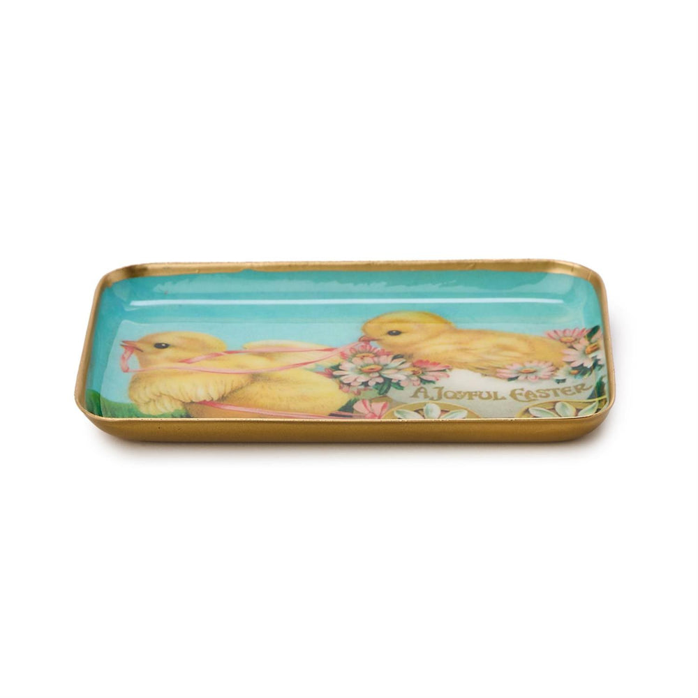 Two's Company Easter Decorative Metal Trays