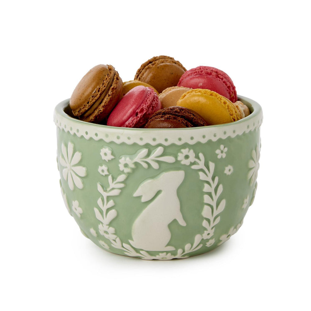Two's Company Easter Whimsy Bunny Bowl