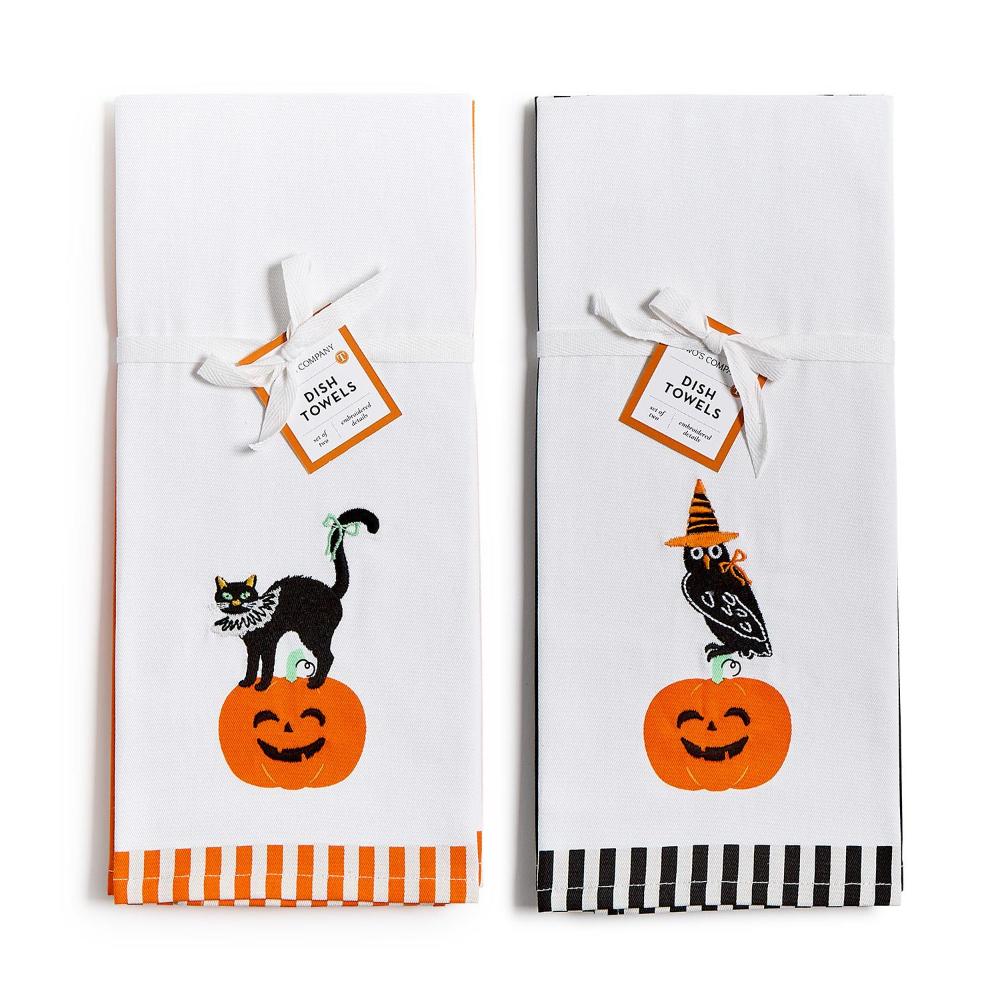 Two's Company Hocus Pocus Dish Towels - Set of 2