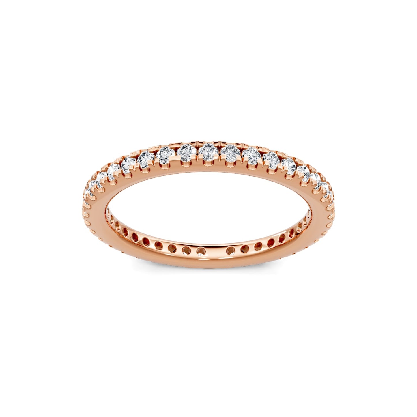 Smyth Signature Round Diamond Pave Eternity Band