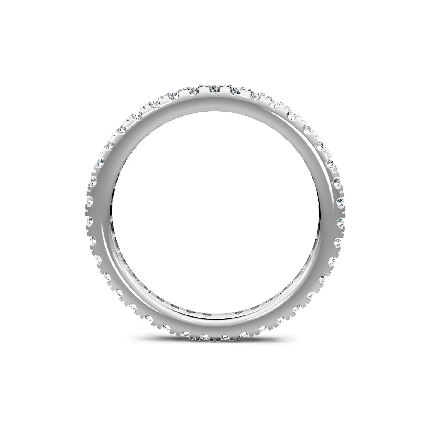 Smyth Signature Round Diamond Pave Eternity Band