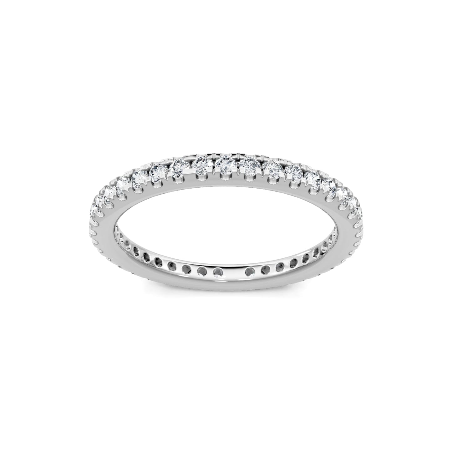 Smyth Signature Round Diamond Pave Eternity Band