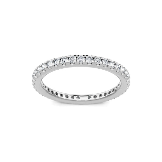 Smyth Signature Round Diamond Pave Eternity Band