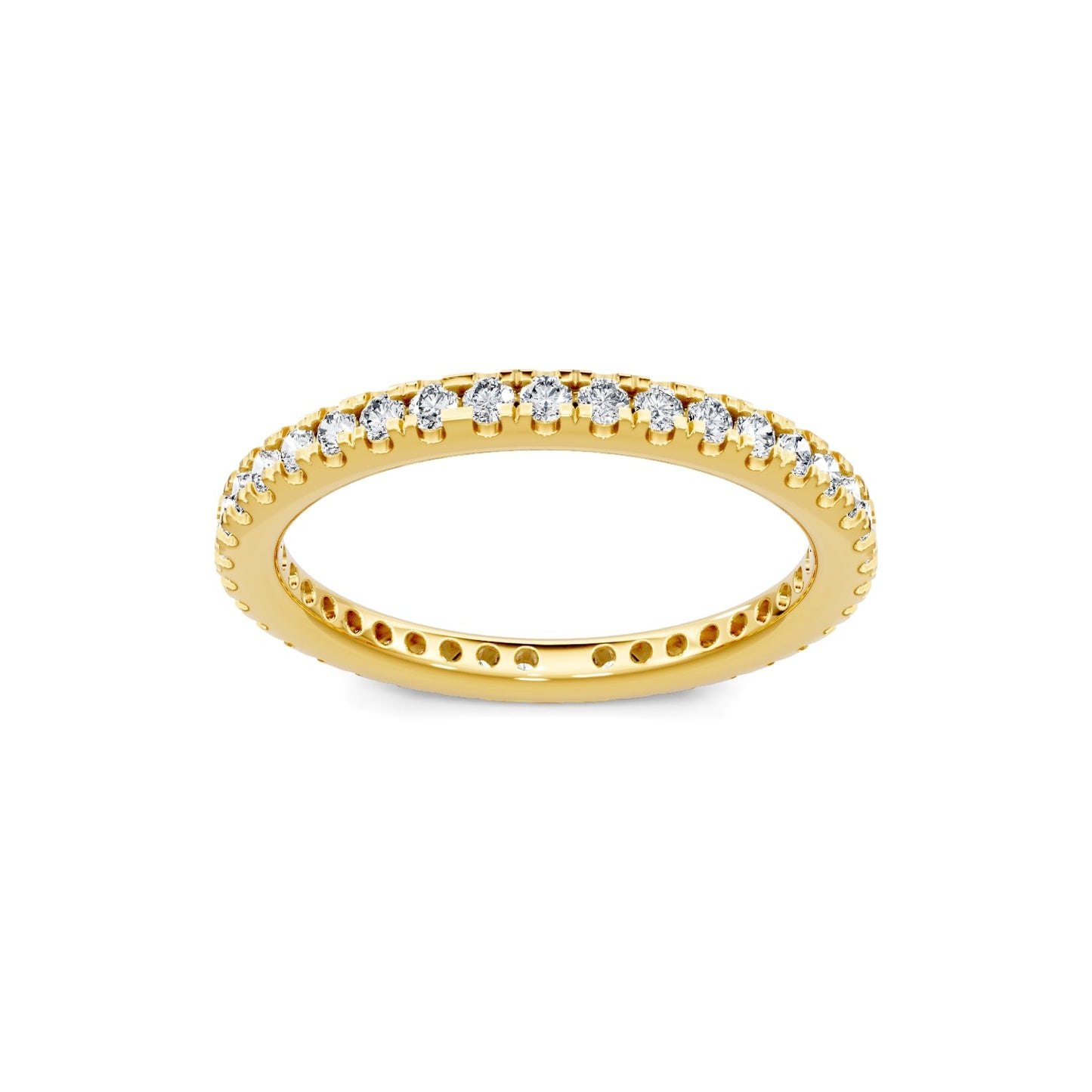 Smyth Signature Round Diamond Pave Eternity Band