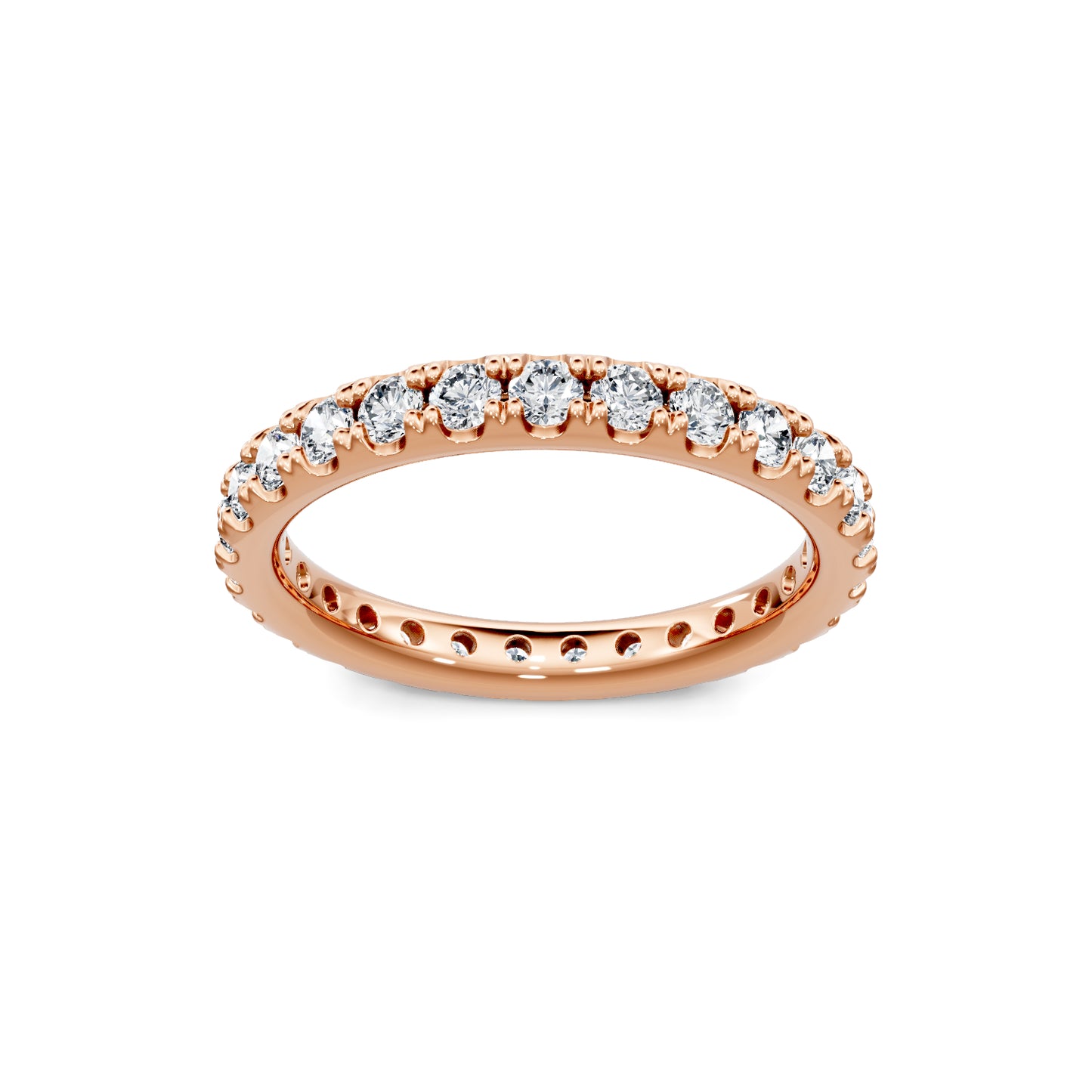 Smyth Signature Round Diamond Pave Eternity Band