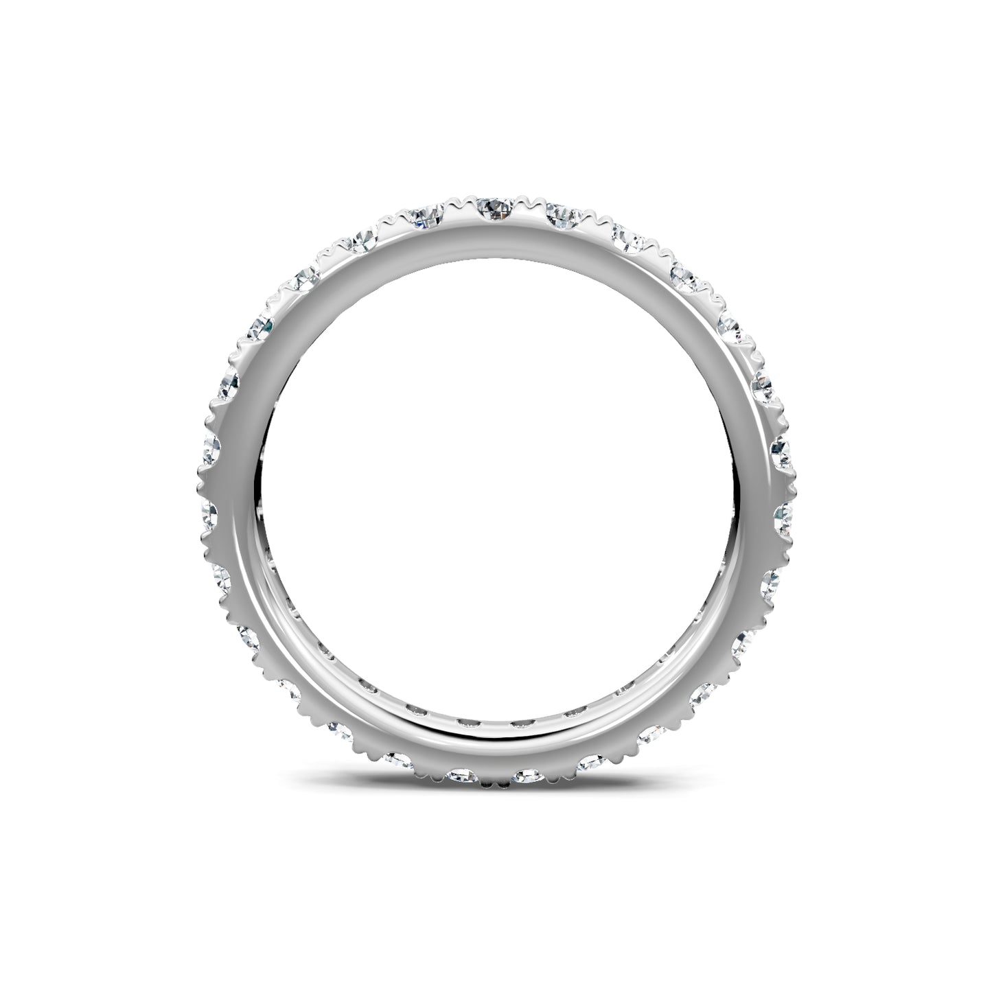 Smyth Signature Round Diamond Pave Eternity Band