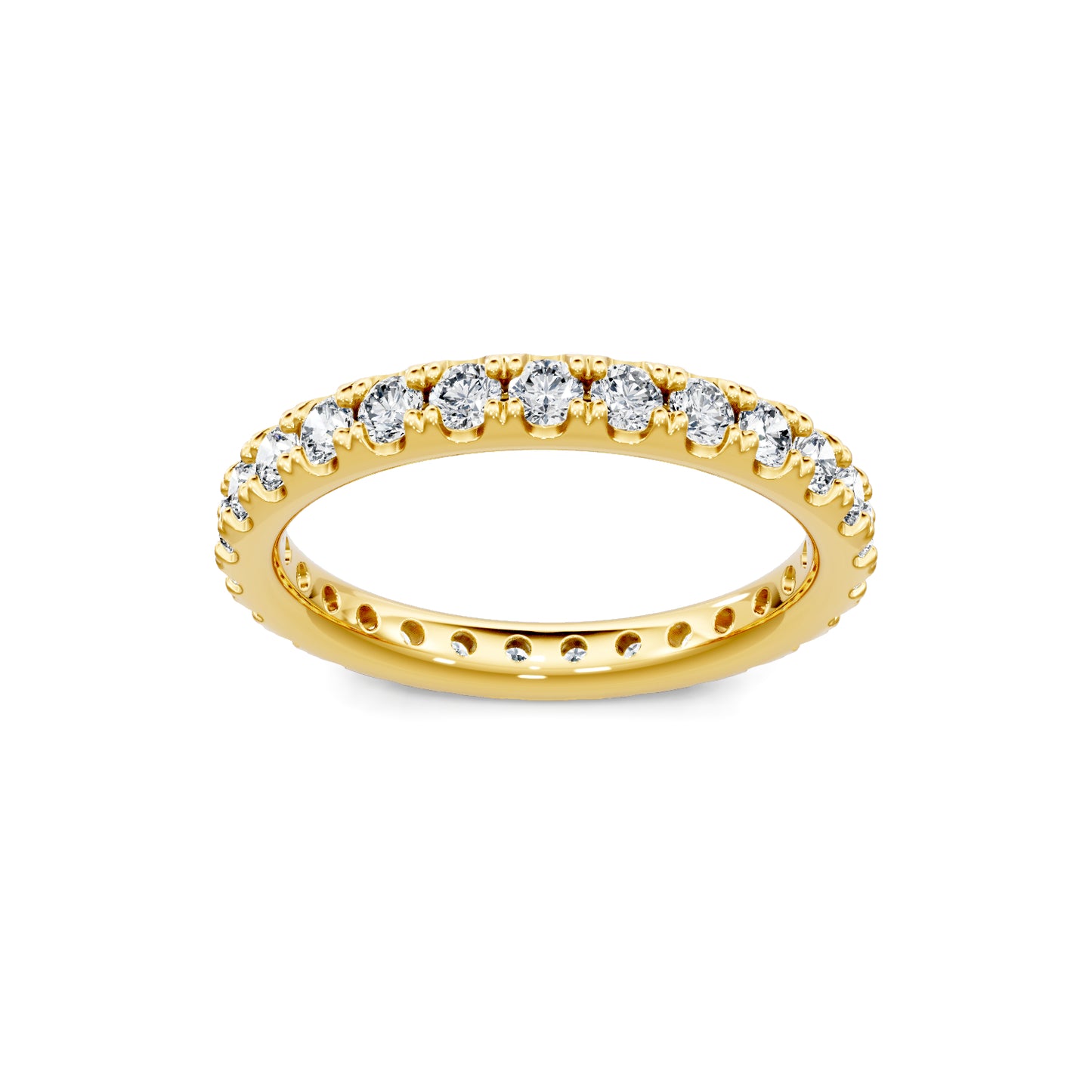 Smyth Signature Round Diamond Pave Eternity Band