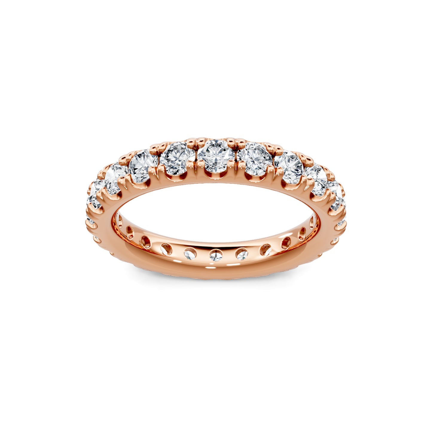 Smyth Signature Round Diamond Pave Eternity Band