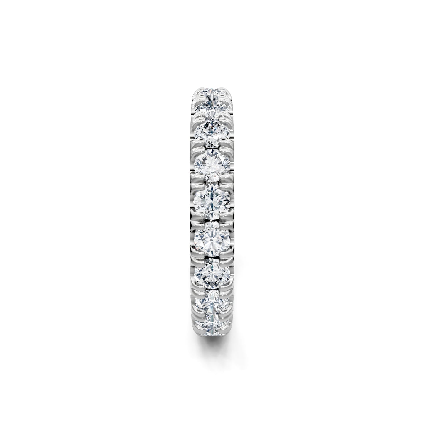 Smyth Signature Round Diamond Pave Eternity Band