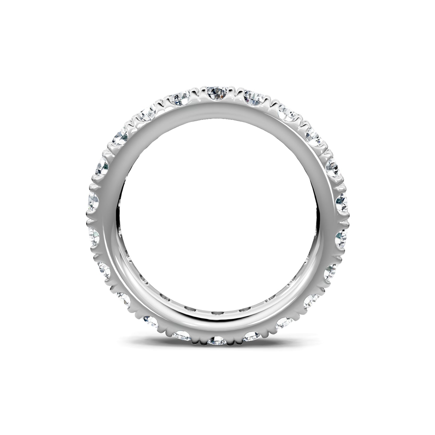 Smyth Signature Round Diamond Pave Eternity Band