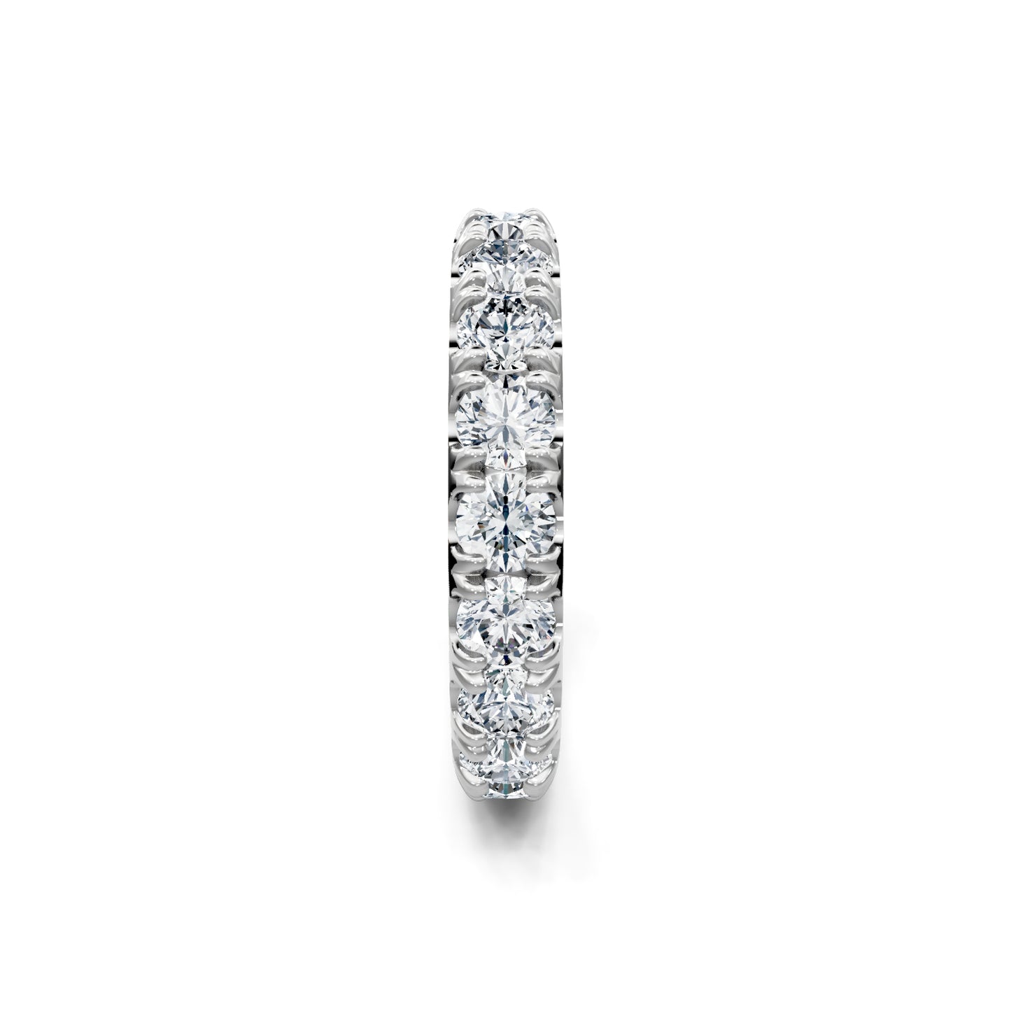 Smyth Signature Round Diamond Pave Eternity Band
