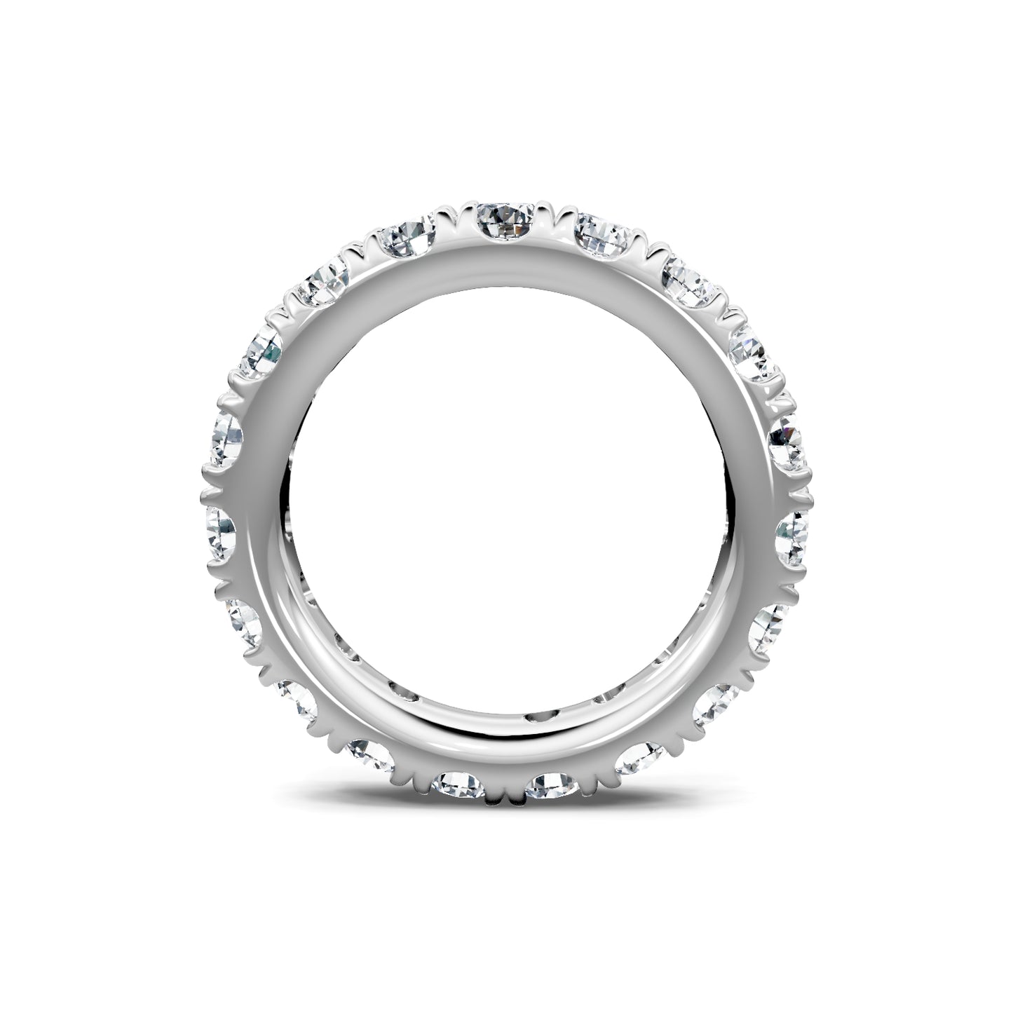 Smyth Signature Round Diamond Pave Eternity Band
