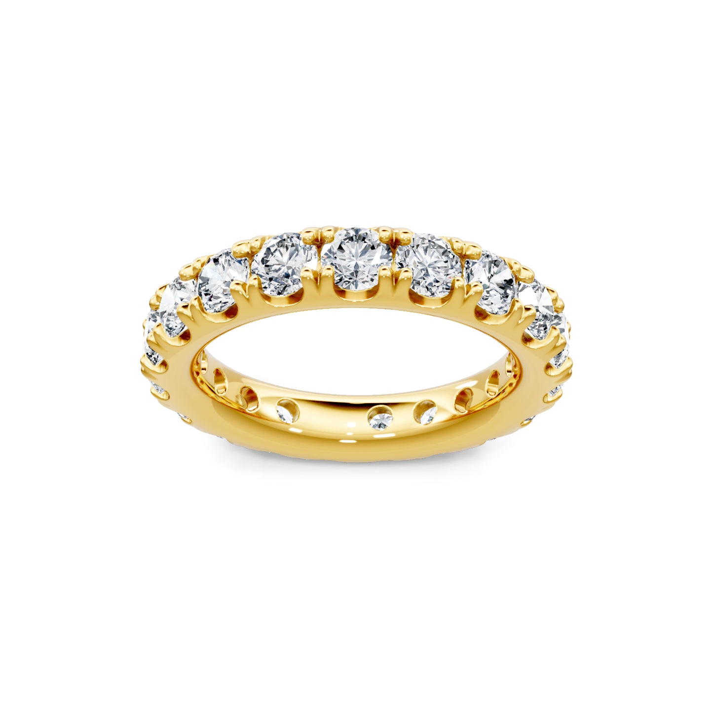 Smyth Signature Round Diamond Pave Eternity Band