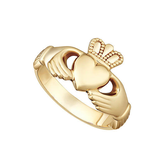 Ladies 14k Gold Claddagh Ring