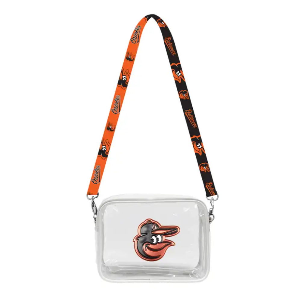 Little Earth Productions MLB Baltimore Orioles Clear Fanny Fan Purse