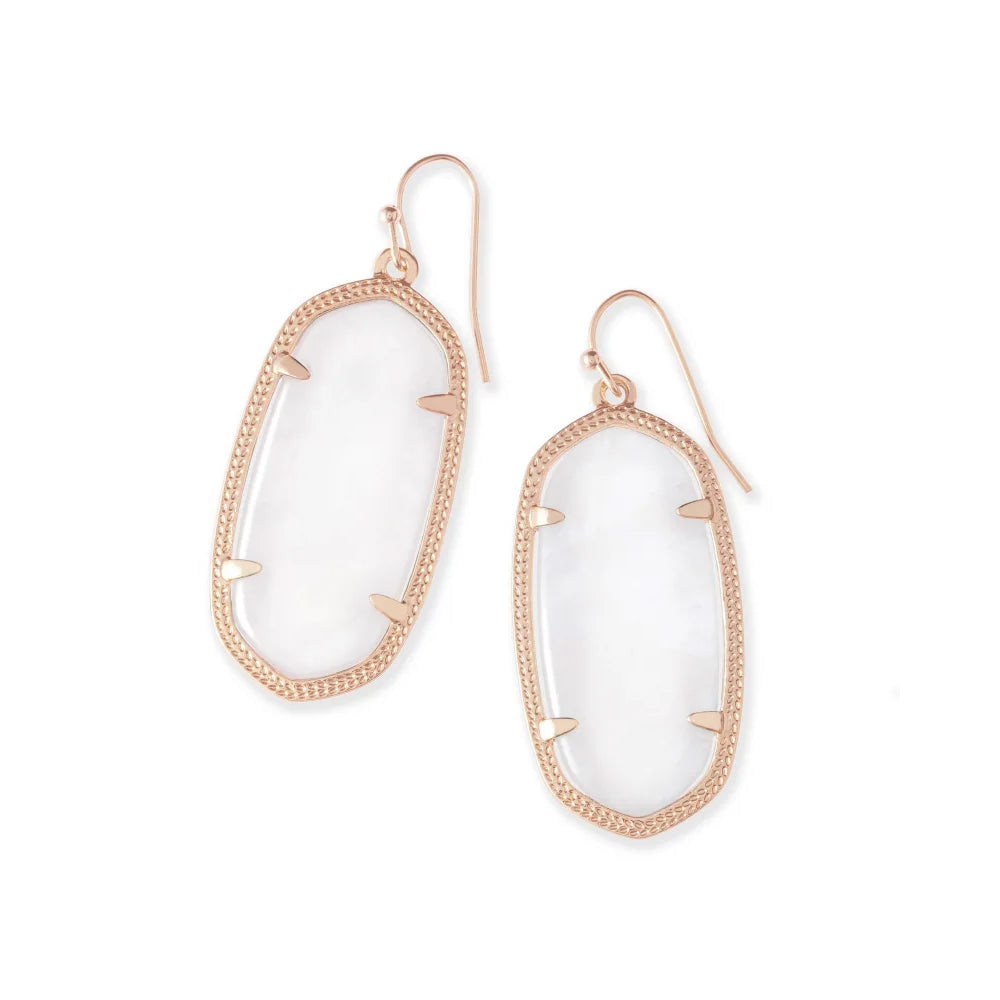 Kendra Scott Elle Drop Earrings in Ivory Mother-of-Pearl