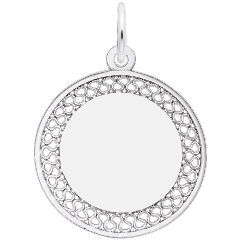 RQC 8468 Medium Filigree Disc Charm