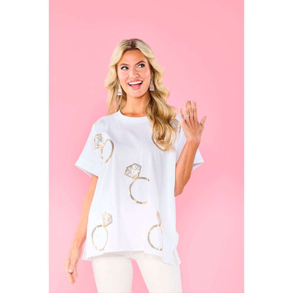 Mud Pie Bride Sparkle Top