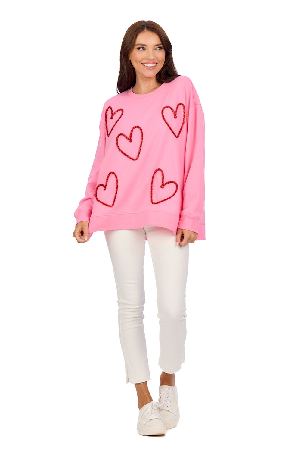 Mud Pie Valentine Sparkle Sweatshirt