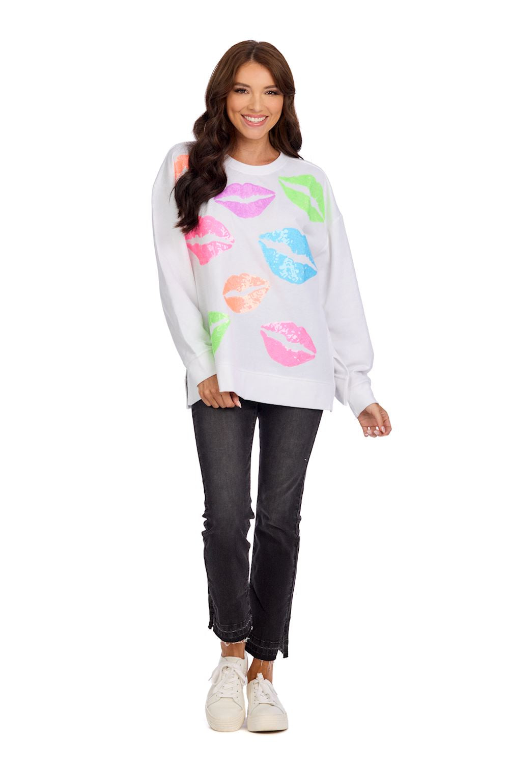 Mud Pie Valentine Sparkle Sweatshirt
