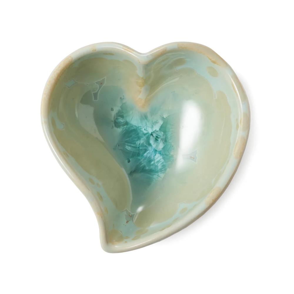 Simon Pearce Crystalline Twist Heart Bowl