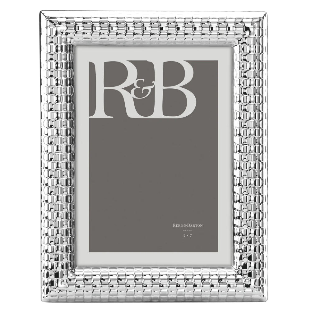 Reed and Barton Watchband Silver Picture Frame - 5x7