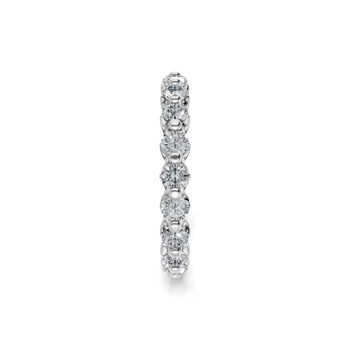 Smyth Signature Round Diamond Single Shared Prong Eternity Band