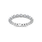 Smyth Signature Round Diamond Single Shared Prong Eternity Band