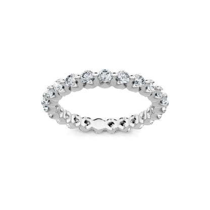 Smyth Signature Round Diamond Single Shared Prong Eternity Band