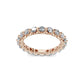 Smyth Signature Round Diamond Single Shared Prong Eternity Band