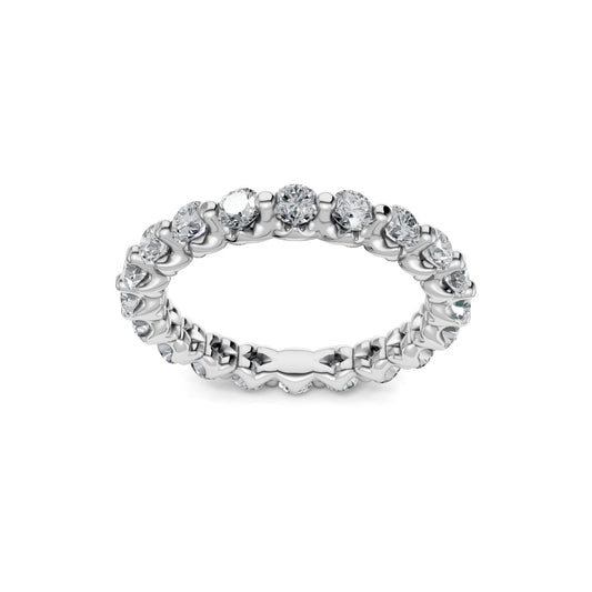 Smyth Signature Round Diamond Single Shared Prong Eternity Band