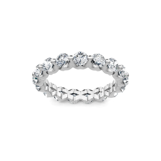 Smyth Signature Round Diamond Single Shared Prong Eternity Band