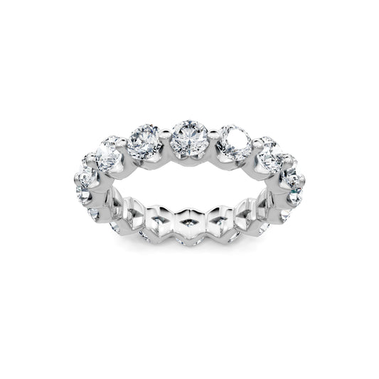 Smyth Signature Round Diamond Single Shared Prong Eternity Band