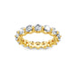 Smyth Signature Round Diamond Single Shared Prong Eternity Band
