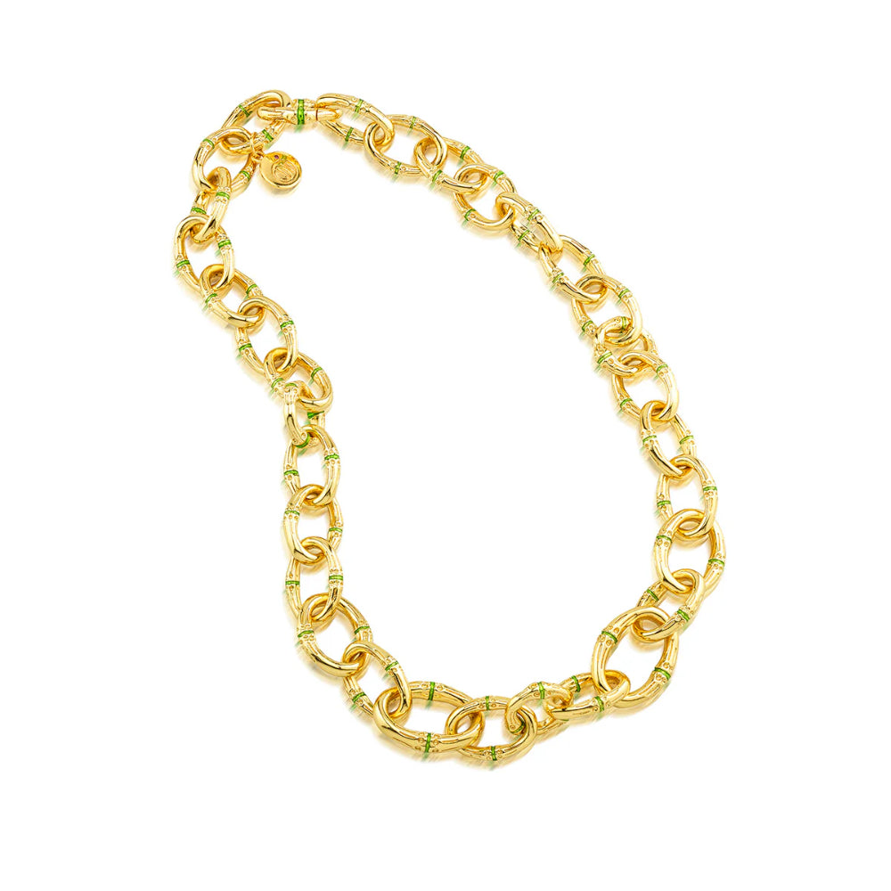 Capucine De Wulf Bangkok Bamboo Link Necklace - 18"