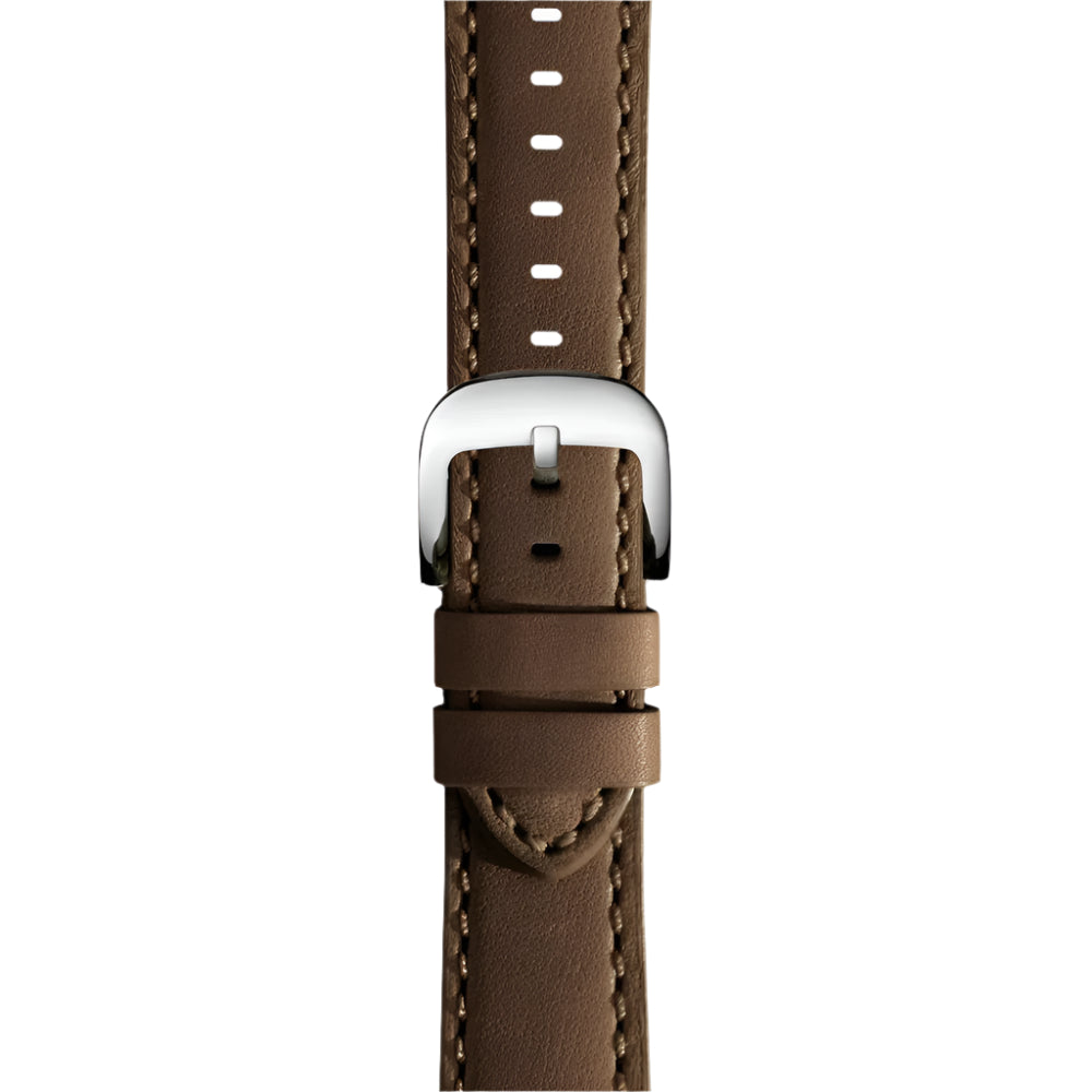 Shinola 20mm Dark Nut Brown Leather Watch Strap