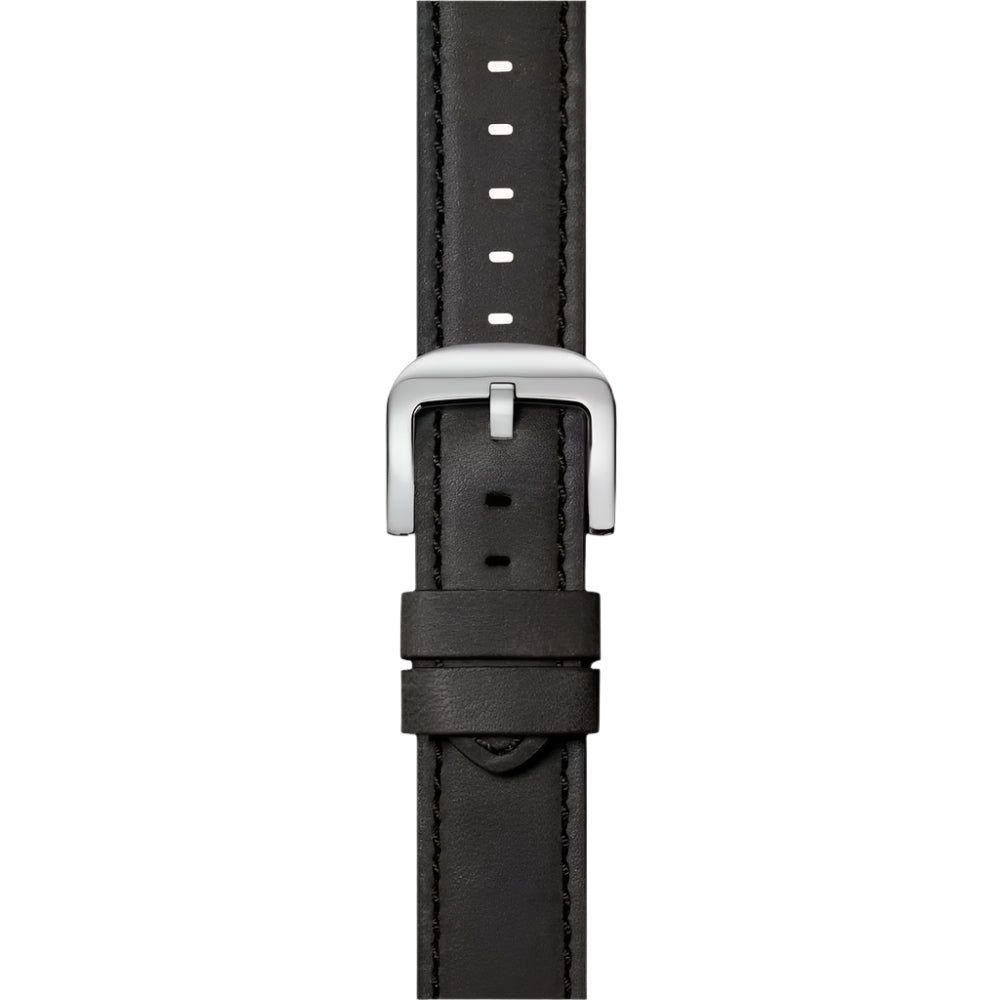 Shinola 22mm Black Leather Watch Strap