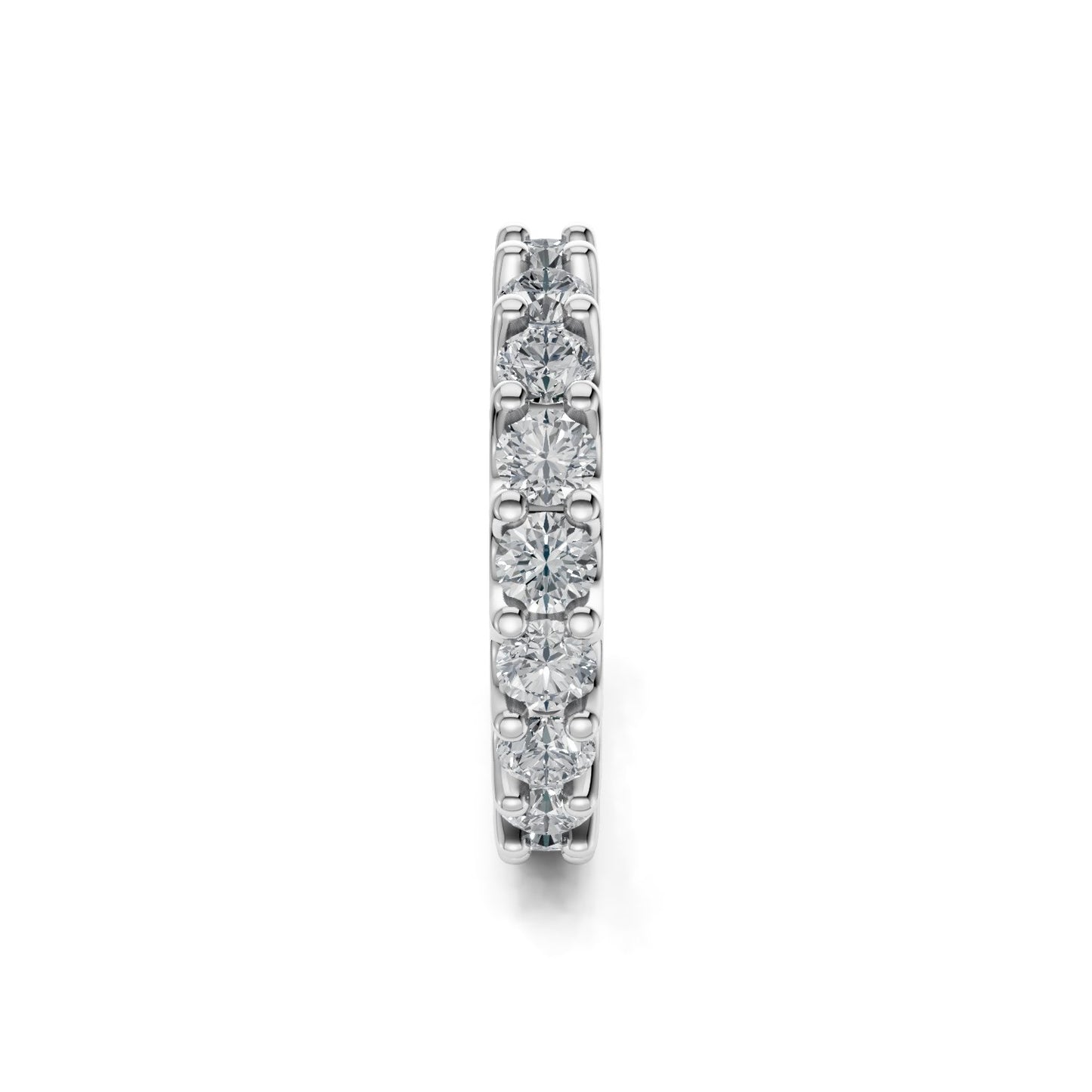Smyth Signature Round Diamond U-Prong Eternity Band