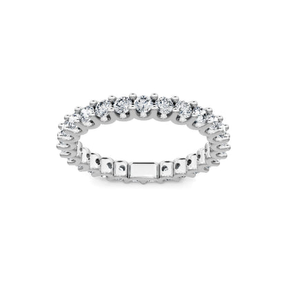 Smyth Signature Round Diamond U-Prong Eternity Band