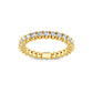 Smyth Signature Round Diamond U-Prong Eternity Band