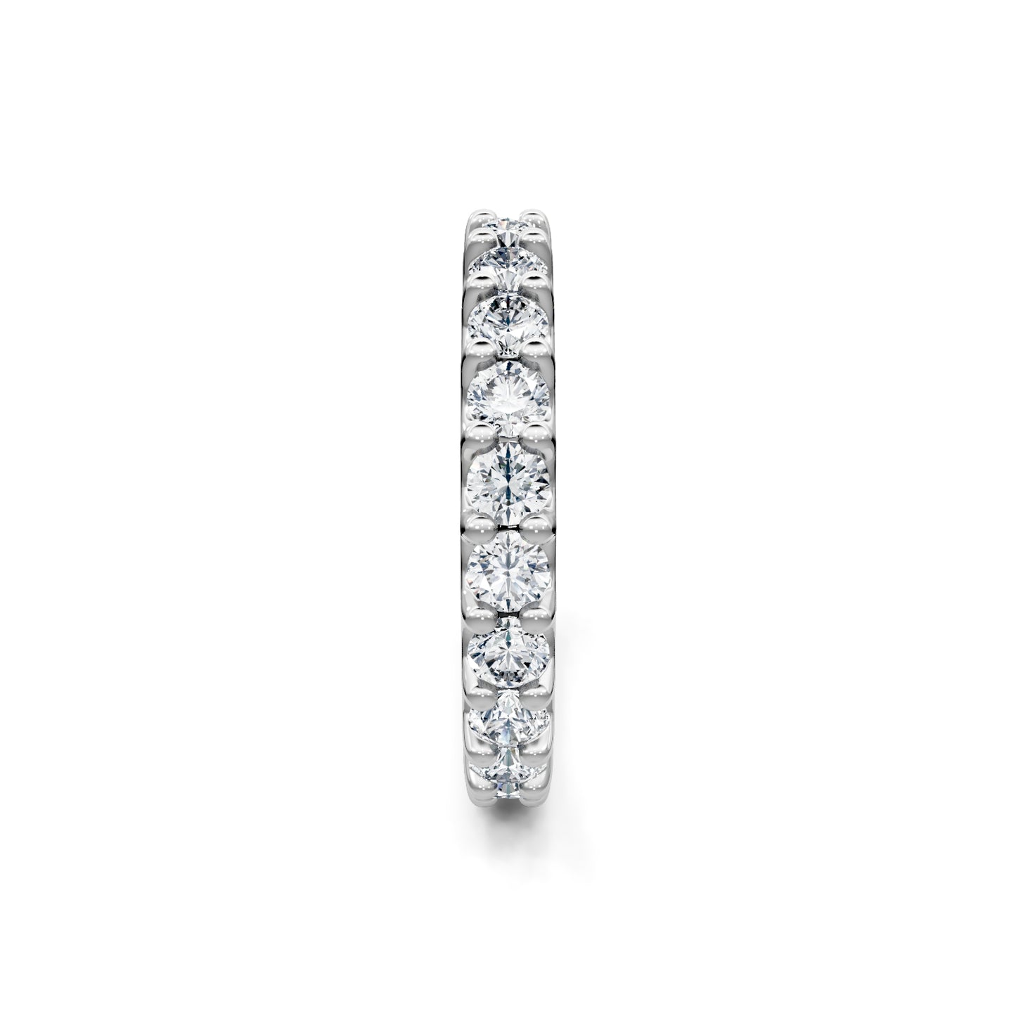 Smyth Signature Round Diamond U-Prong Eternity Band