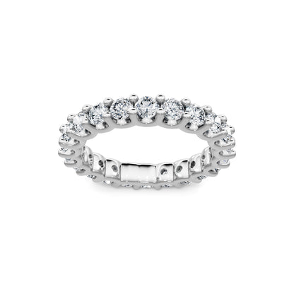 Smyth Signature Round Diamond U-Prong Eternity Band