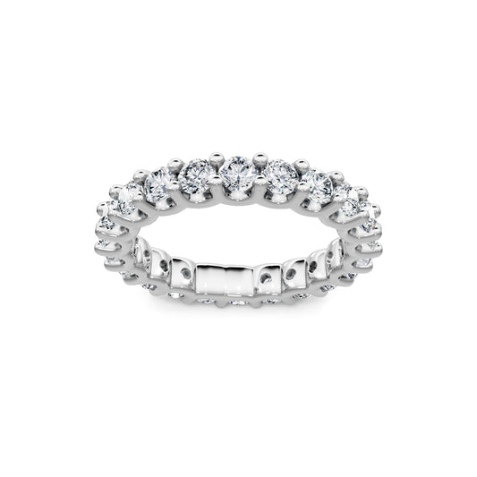 Smyth Signature Round Diamond U-Prong Eternity Band