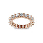Smyth Signature Round Diamond U-Prong Eternity Band