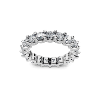 Smyth Signature Round Diamond U-Prong Eternity Band